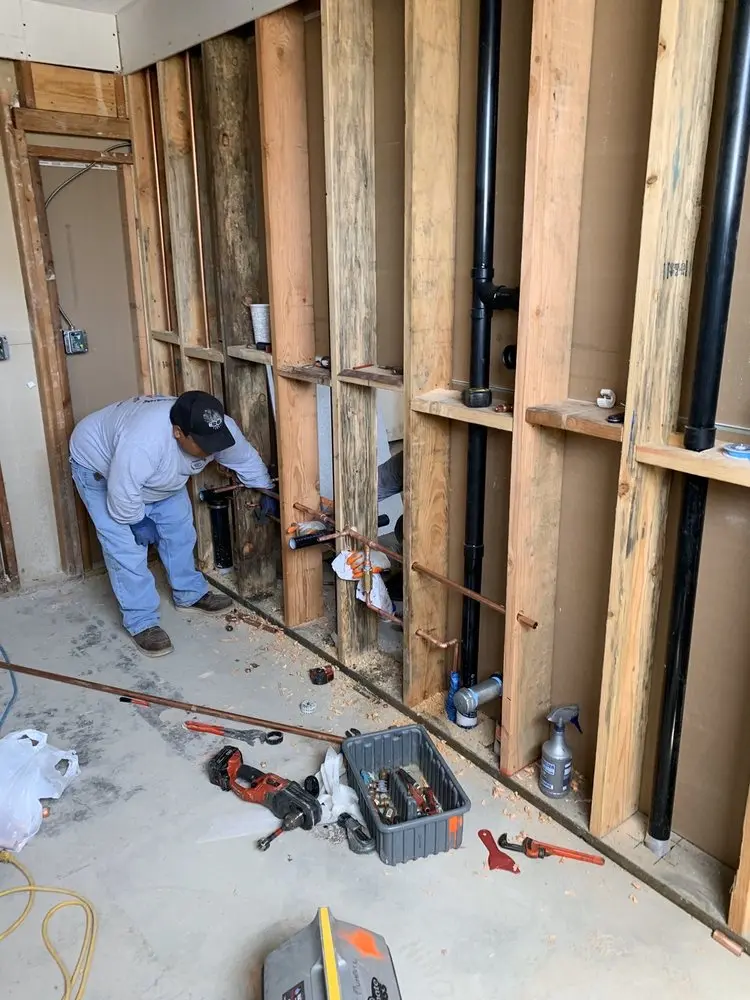 Commercial rough-in plumbing for Water Heater Replacement in Tanglewood Forest